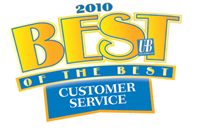 best of the best customer service award 2010